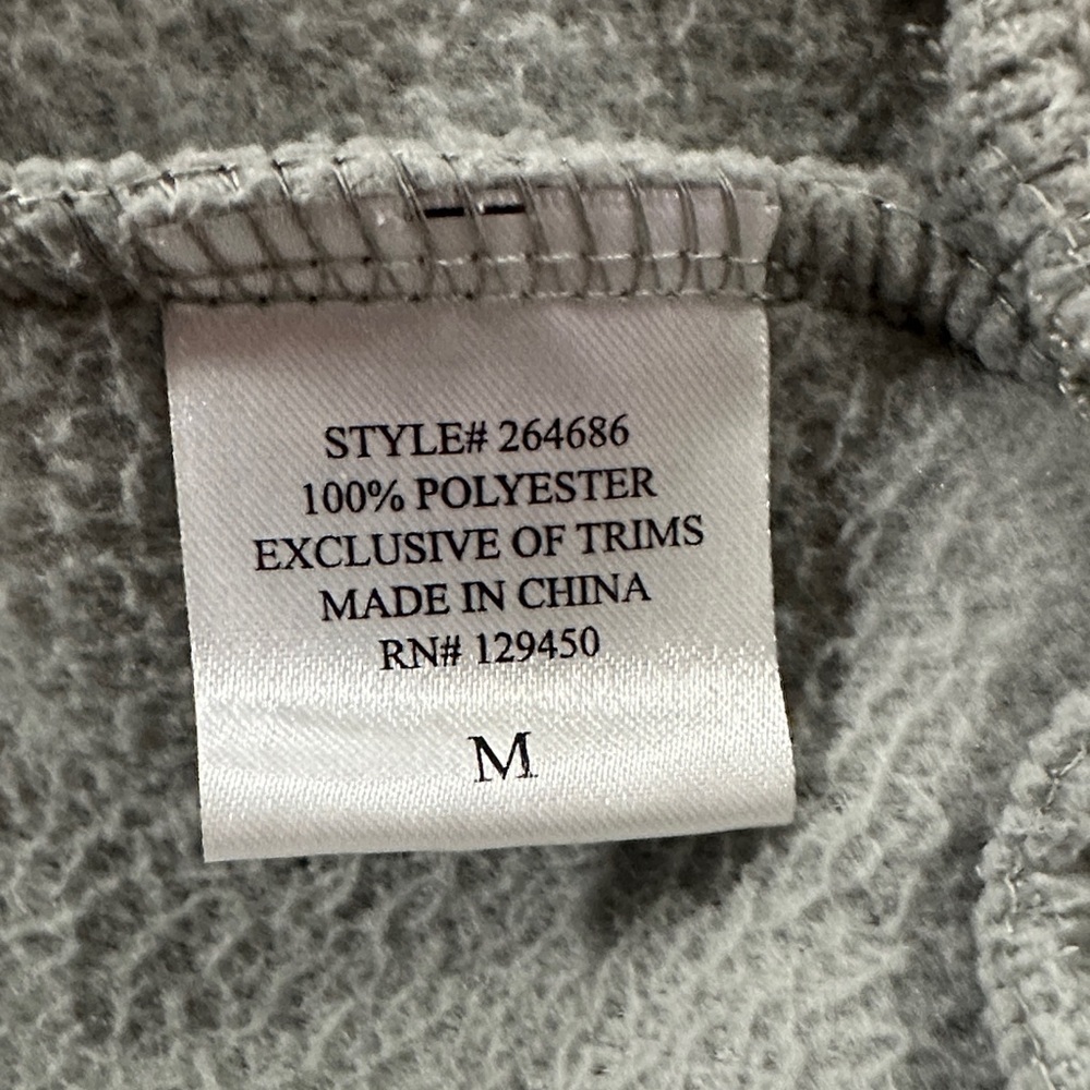 Cozy Gray Sweater with Ornament Design Rockin around size M - Picture 3 of 6